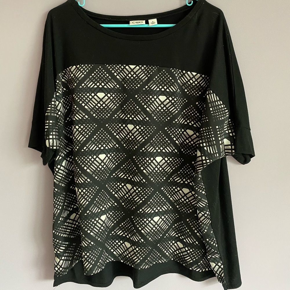 Black flowy blouse